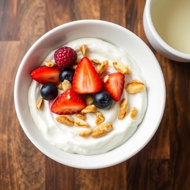 Desayuno Dieta Detox 3 Días: Yogur griego con frutas y frutos secos
