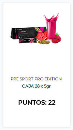 Pre Sport Pro Edition Fuxion Precio Argentina caja 28 unidades​